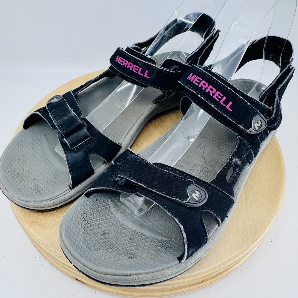 Merrell Cedrus Convert Sandals Womens 8 Black Hiking Outdoor Comfort Shoes - Picture 3 of 8